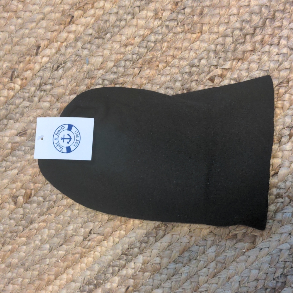 Yacht & Smith Beanie Black Knit Winter Hat NWT Unisex OS
